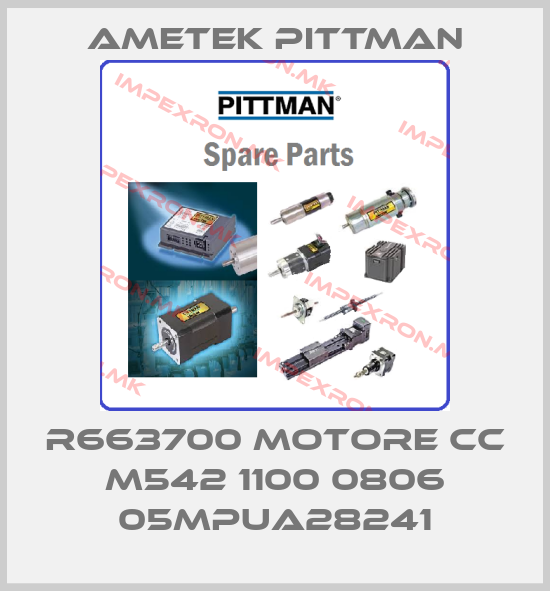 Ametek Pittman-R663700 MOTORE CC M542 1100 0806 05MPUA28241price