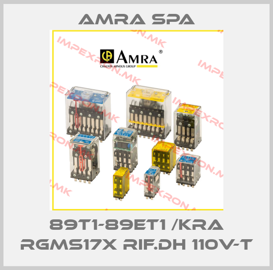 Amra SpA-89T1-89ET1 /KRA RGMS17X Rif.DH 110V-Tprice