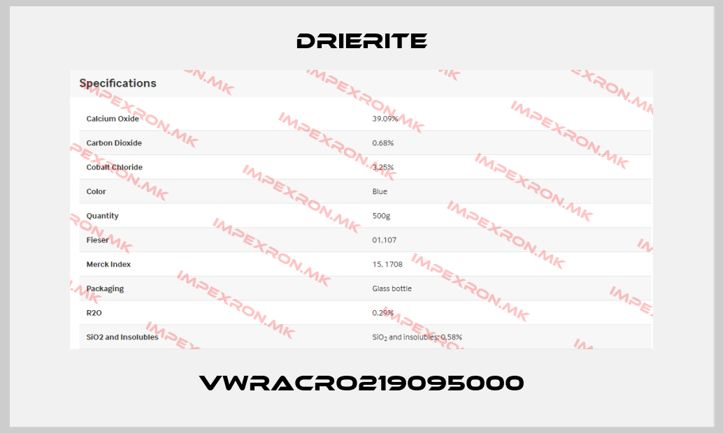 Drierite-VWRACRO219095000price