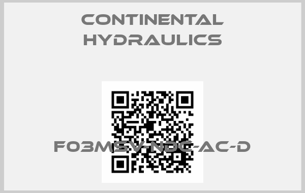 Continental Hydraulics-F03MSV-NDC-AC-Dprice