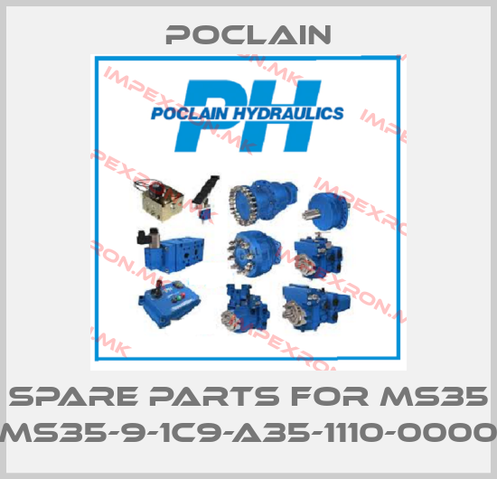 Poclain-spare parts for MS35 MS35-9-1C9-A35-1110-0000price