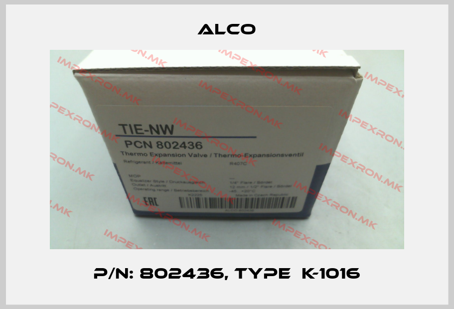 Alco-p/n: 802436, Type  K-1016price