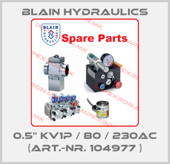 Blain Hydraulics-0.5" KV1P / 80 / 230AC (Art.-Nr. 104977 )price