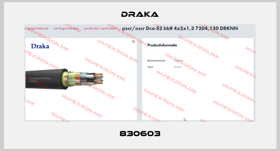 Draka-830603price