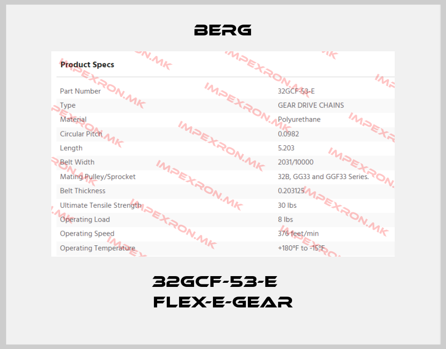 Berg-32GCF-53-E    Flex-E-Gearprice