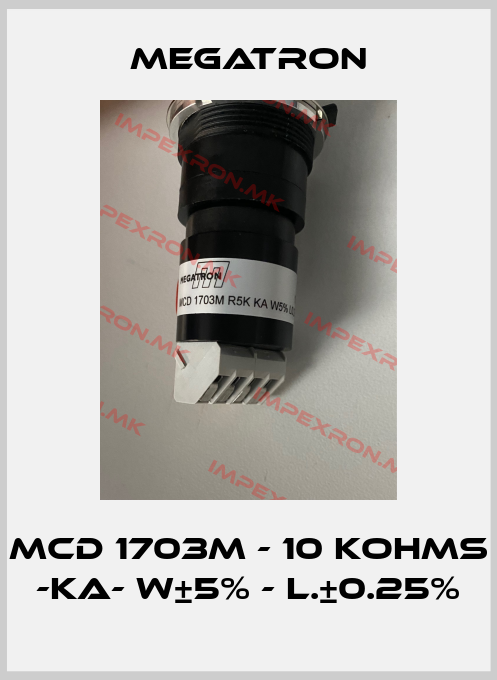 Megatron-MCD 1703M - 10 KOHMS -KA- W±5% - L.±0.25%price