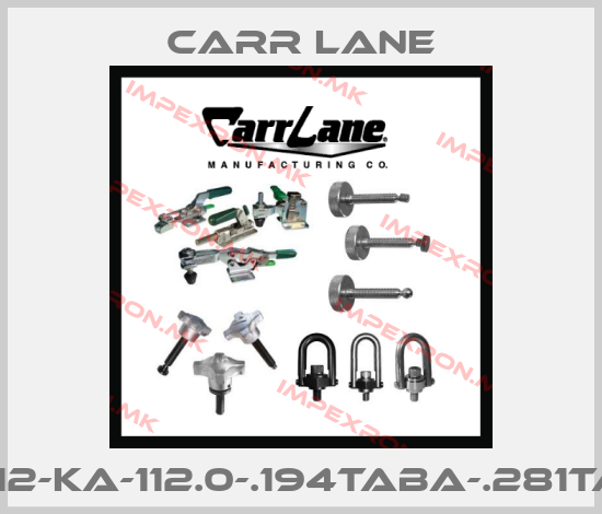 Carr Lane-CL-112-KA-112.0-.194TABA-.281TABSprice