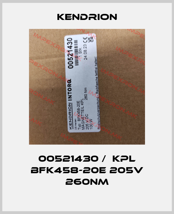 Kendrion-00521430 /  KPL BFK458-20E 205V 260NMprice