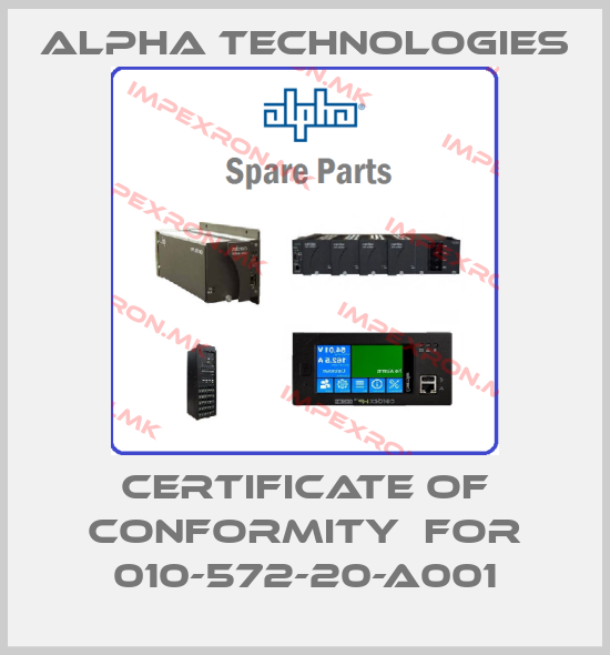 Alpha Technologies-certificate of conformity  for 010-572-20-A001price