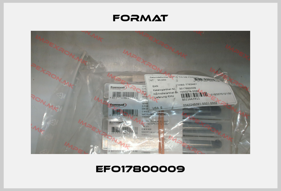 Format-EFO17800009price