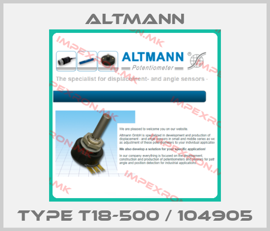 ALTMANN-Type T18-500 / 104905price