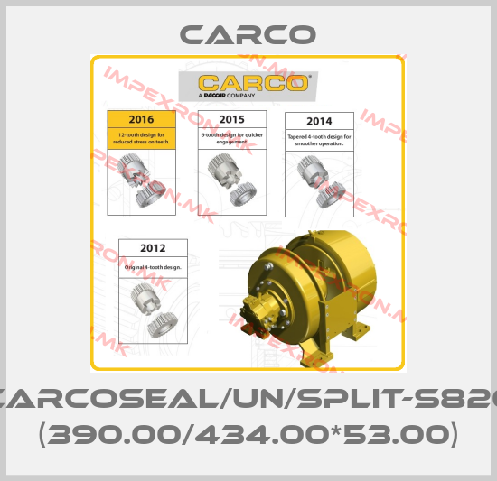 Carco-CARCOSEAL/UN/SPLIT-S820 (390.00/434.00*53.00)price