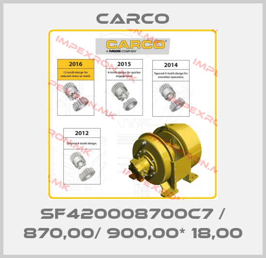 Carco-SF420008700C7 / 870,00/ 900,00* 18,00price