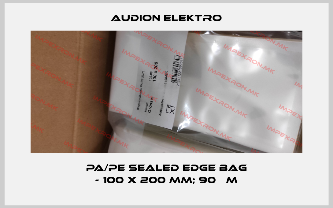 Audion Elektro-PA/PE sealed edge bag - 100 x 200 mm; 90 µmprice