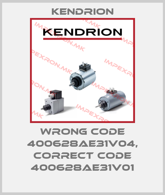 Kendrion-wrong code 400628AE31V04, correct code 400628AE31V01price