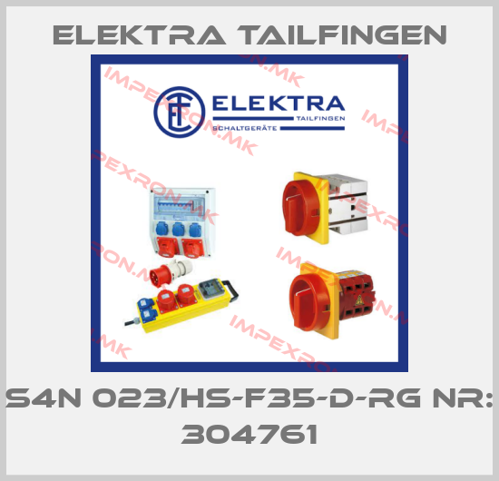 Elektra Tailfingen-S4N 023/HS-F35-D-RG Nr: 304761price