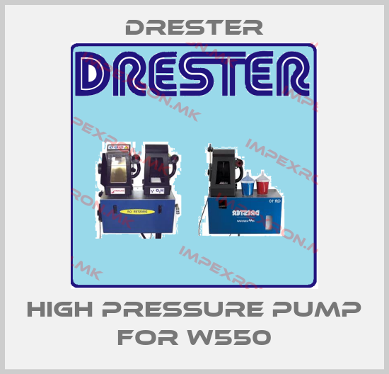 Drester-high pressure pump for W550price