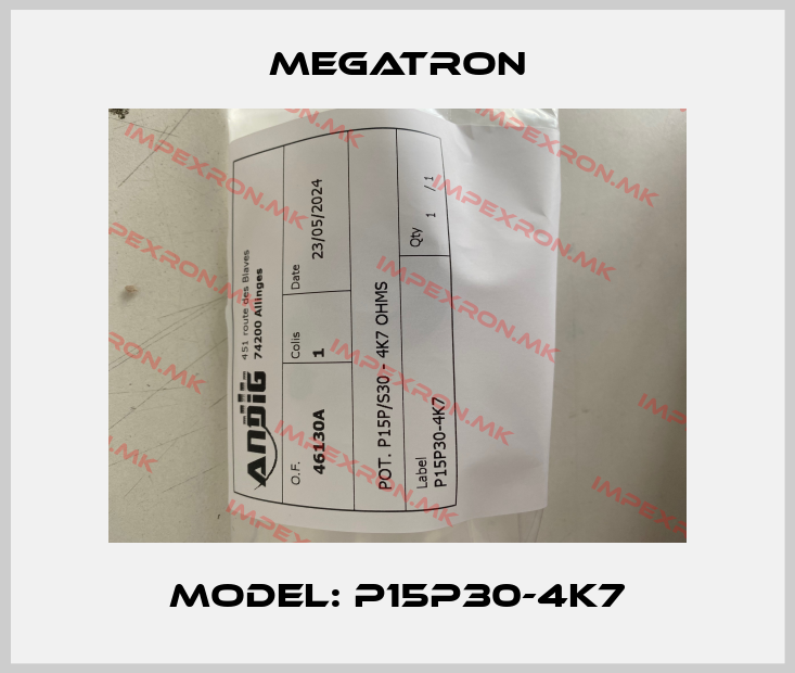 Megatron-Model: P15P30-4K7price