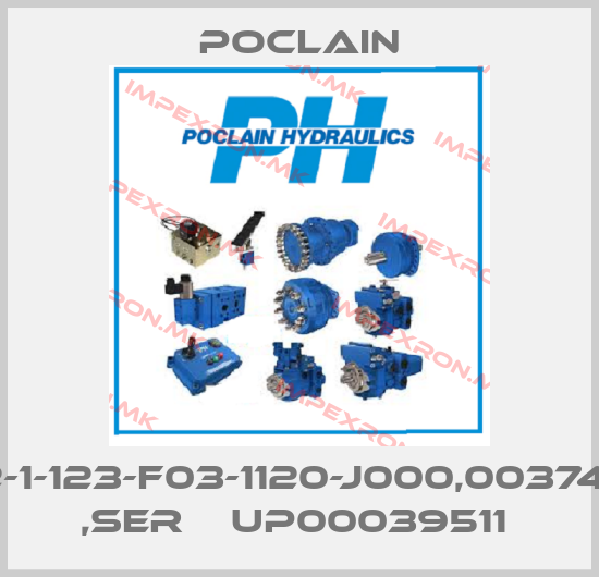 Poclain-MSE02-1-123-F03-1120-J000,003743830F ,Ser № UP00039511 price