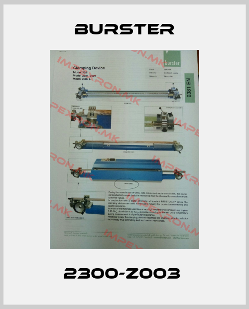 Burster-2300-Z003 price