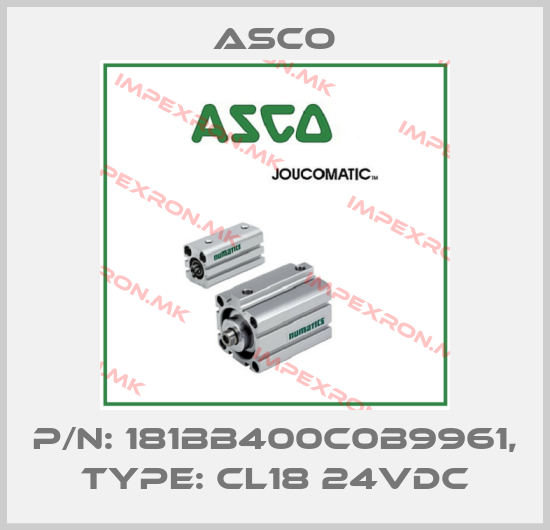 Asco-P/N: 181BB400C0B9961, Type: CL18 24VDCprice