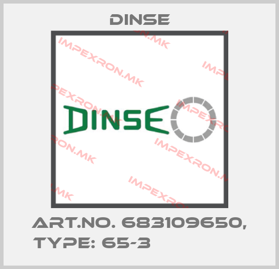 Dinse-Art.No. 683109650, Type: 65-3                 price