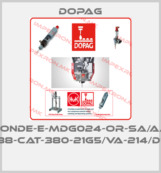 Dopag-Sonde-E-MDG024-OR-SA/AA C38-CAT-380-21G5/VA-214/D10 price