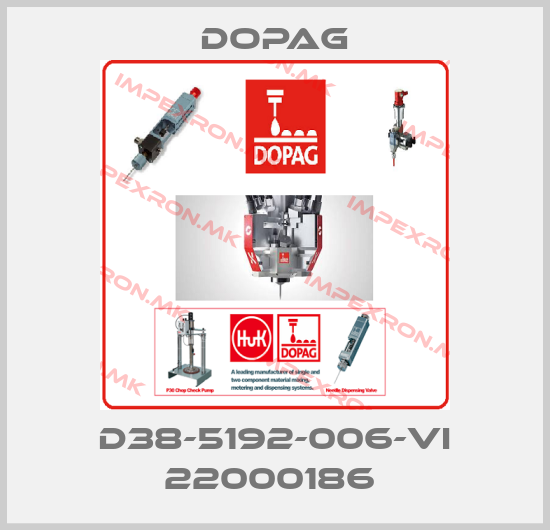 Dopag-D38-5192-006-VI 22000186 price