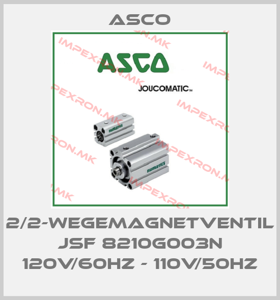 Asco-2/2-WEGEMAGNETVENTIL JSF 8210G003N 120V/60HZ - 110V/50HZprice