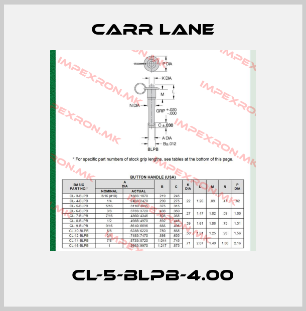 Carr Lane-CL-5-BLPB-4.00price